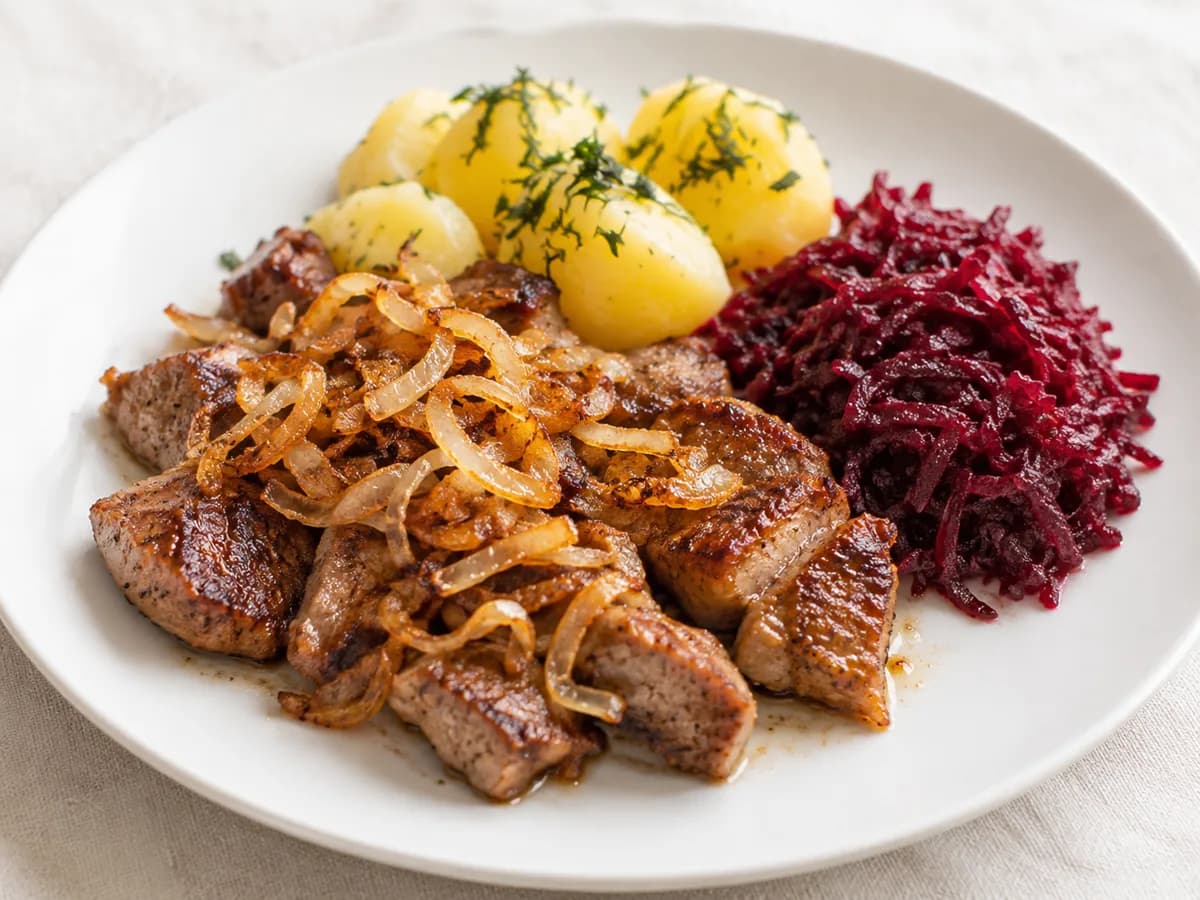 Stek siekany z karkówki wieprzowej